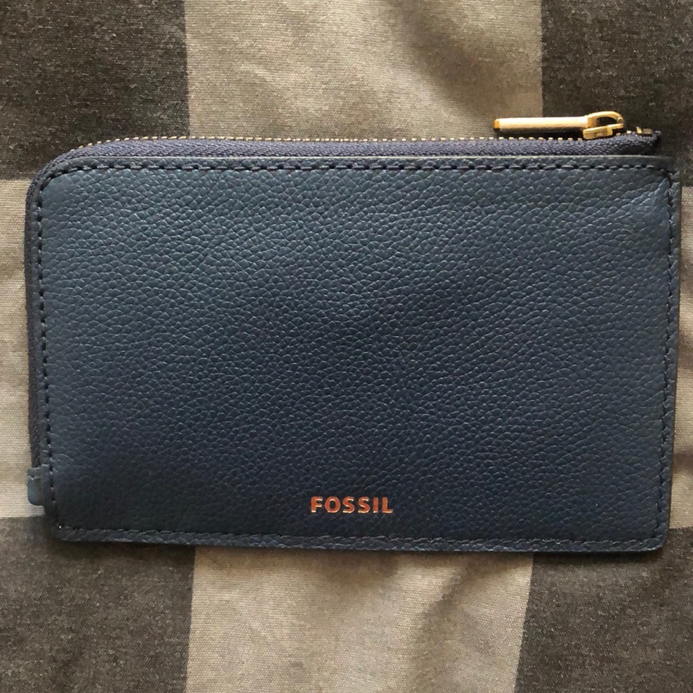Fossil zip card case wallet